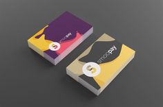 Business Cards Smoopay #flat #business #card #print #design