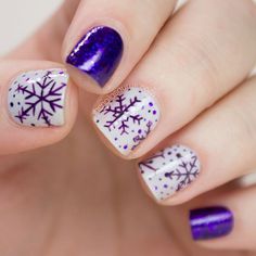 35 Snowflake Nail Art Ideas