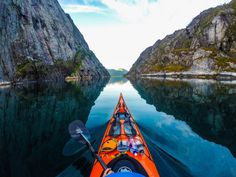 Beauty of Norway as seen from a kayak