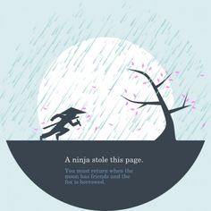 Huwshimi — Page Not Found #website #ninja #illustration #error #404