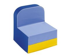New Club Straight chair 20023-Wesco #chair #kid #yellow #blue #club