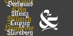Berliner Fraktur #calligraphy #font #typography