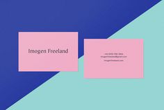 Imogen Freeland by Joni Kirton #graphic #design #business #card