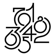 Typeverything.com Â Numeric byÂ Robert Lausevic.ViaÂ ernestolago #white #black #and #numbers #typography