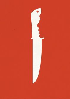 EXCLUSIVE BOOKS on the Behance Network #girl #negative #space #minimalist #knife
