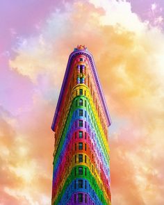 Ramzy Masri Turns Some Classic Buildings Into Rainbow Colors Creations