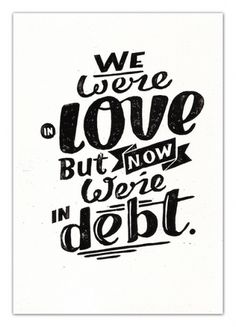 CUSTOM LETTERS, BEST OF 2010, DAY 1 — LetterCult #lettering #were #mackay #in #debt #we #bruce #now #type #love #but