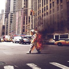 Every reform movement has a lunatic fringe #space #photograph #on #spacesuit #fire #spaceman #york #nyc #new