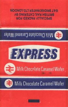 Wallace Henning - Notes #british #design #graphic #chocolate #transport #rail #bar #wrapper