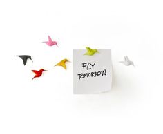 Hummingbird Message Magnets #tech #flow #gadget #gift #ideas #cool
