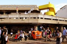 British Anti-Modernism & London's South Bank : Keir Alexander #herron #concrete #hayward #london #brutalism #yellow #south #architecture #bank #keir #ron