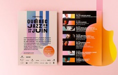 Festival Québec Jazz en Juin - Mindsparkle Mag MamboMambo designed the identity for Jazz en Juin – a new music festival located in Québec city. Its long name was the starting point for the typographic concept. #logo #packaging #identity #branding #design #color #photography #graphic #design #gallery #blog #project #mindsparkle #mag #beautiful #portfolio #designer