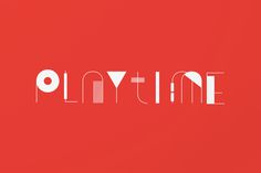 Playtime, by SAVVY #inspiration #creative #red #geometry #design #graphic #typography
