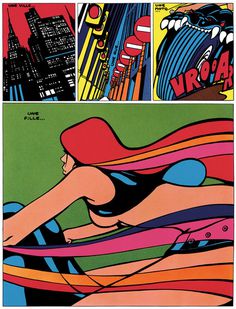 This sequence (from Pravda by Guy Peellaert, 1967)  would absolutely kick ass as a huge framed poster. Hmm… #pravda #peellaert #graphic #1968 #novel #ilustration #guy