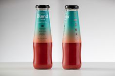 Blend premium fruit and vegetable drink design packaging package inspiration beverage heatlhy designblog www.mindsparklemag.com