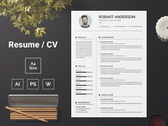 Free Graduate Resume Template with Matching Cover Letter