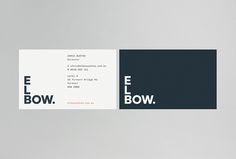 Elbow by Christopher Doyle & Co. #logo #mark #typography #graphic design #print
