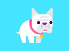 Pup #art #vector #colorful #dog #color #pug #frenchie