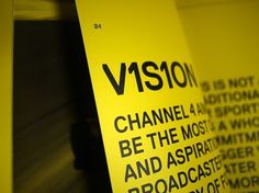 Graphical House - Channel 4 #type #print #brochure #typography