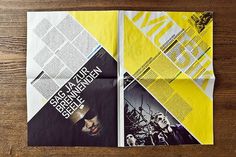 JKF Festival for youth culture – Newspaper by Andreas Hidber, via Behance #magazine