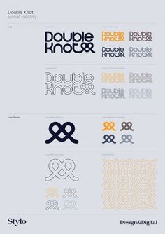 Stylo Design - Design & Digital Consultancy - Double Knot #branding #guide #guidelines #corporate #style