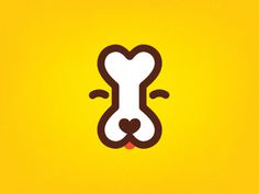 Dog bone logo by Dima Je #logo #icon #dog #bone