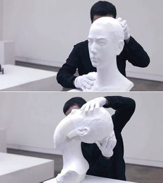 The Bizarre, Flexible Paper Sculptures of Li Hongbo #sculpture #art