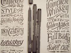 A Complex Whiskey #type #handlettering #lockups