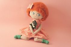 Mari Paz rag doll by lelelerele on Etsy #craft #handmade #doll
