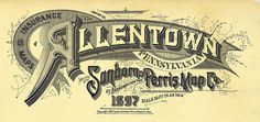 Incredible vintage typography from Sanborn Map Company #type
