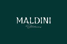Maldini Studios by Jens Nilsson, Sweden #logotype #logo #type #typography