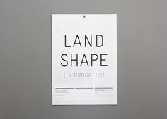 Landshape : Rob van Hoesel #white #graphic #black #grid #and
