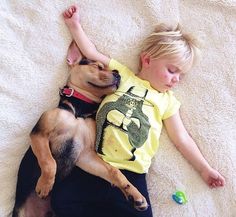 A Naptime Story with Dog and Baby 3 #photography #baby #dog