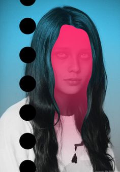 irina vorotyntseva - This happens all the time. #girl #photography #graphics #hair #portrait #surreal #collage #face #pink #beauty #circles