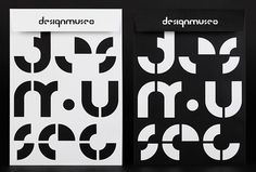 Design Museum by Bond #graphic design #print #black