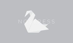 no stress brand on Behance #paperwork #white #swan #branding #nostress #graphicdesign #relax #graphic #design #calm #paper #brand #origami #logo #stress #italy #japan #no