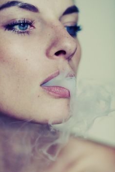 Hannes Caspar #photography #smoke #girl