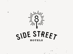 Side Street Hotels #logo #key #branding