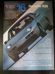 Porsche Advertising #porsche #vintage #1980s #advertising