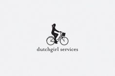 david taylor || design & illustration #logo #bike #silhouette #girl
