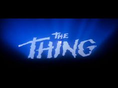 The thing title #card #movie #typography