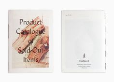 Oddwood #catalogue #booklet #lydan