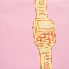 SCOTT CAMPBELL #math #funky #pink #retro #digital #watch
