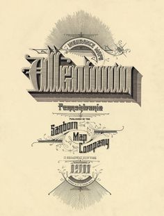 BibliOdyssey: Sanborn Fire Insurance Map Typography #heading #lettering #vintage #typography