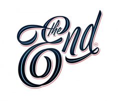The End #lettering #script #brush #typography