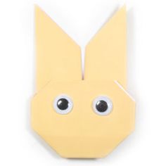 How to make an easy origami bunny (http://www.origami-make.org/howto-origami-rabbit.php)
