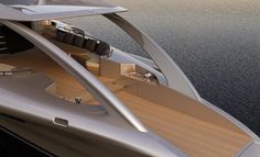 Yacht with wooden floor #super #adastra #yacht #modern