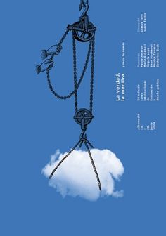 Albarracín : Isidro Ferrer #ferrer #huesca #spain #cloud #theatre #pulley #isidro #illustration #poster