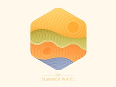 The_summer_wave #wave #illustration #summer #type #pastel