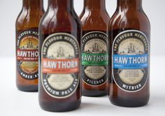 Hawthorn Brewing Co. #beer #branding #pale #packaging #drink #co #label #food #brewing #logo #ale #pilsner #hawthorn